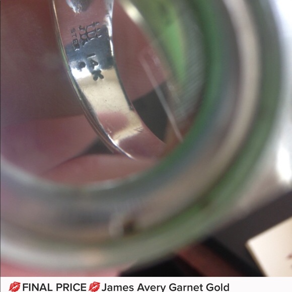 James Avery 14k and sterling garnet ring - Picture 3 of 3
